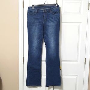 New york and company curvey boot cut jeans size 8 tall